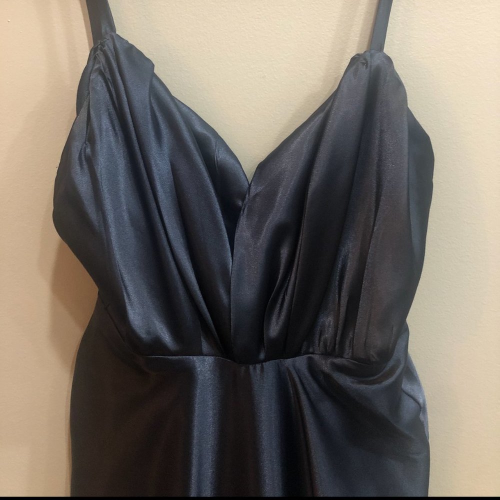 JJs House navy evening gown